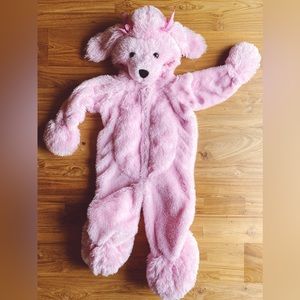 Cozy 9-12M Pink Poodle Costume with Bows for Baby
